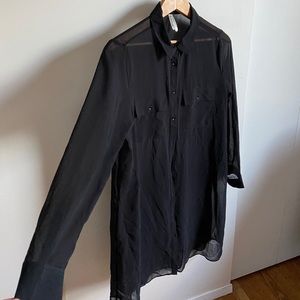 Gentle Fawn Sheer Shirt Dress